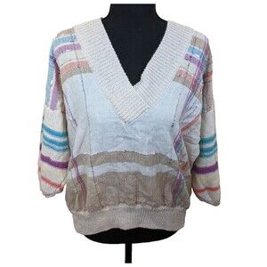 Vintage Tony Lambert Collections Sweater Knit Preppy Oversized Small